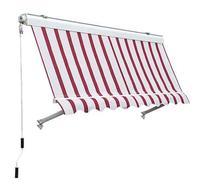 Tenda da Sole a Caduta con Cassone 300 x 250 cm Col Bordeaux crema