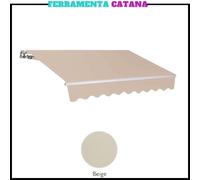 tenda da sole a caduta per esterno avvolgibile a barra quadra in alluminio