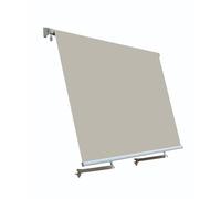 Tenda da Sole a Caduta Senza Cassonetto con Braccetti Asta e Mantovana Tenda da Balcone Esterno 300X250cm Telo Resistente al Sole e impermeabile 280gr/mq Fissaggio a Parete o Soffitto Colore Beige
