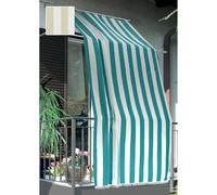 Tenda da sole a caduta verticale con anelli 145x300 cm ecrù rigato Ecrù