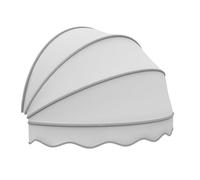 Tenda da sole a mezza cupola retrattile, 130 x 65 x 65 cm, colore bianco, resistente alle intemperie, protezione da sole e pioggia, per porte e finestre, tenda pieghevole per esterni