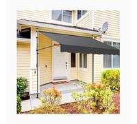 Tenda da sole a scomparsa, 300 cm, manuale, con manovella, parasole per giardino, cortile, campeggio, resistente, facile installazione, resistente alle intemperie