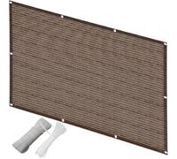 Tenda da Sole A Vela 1,4 X 1,5 M Schermi Protettivi per La Privacy del Balcone Resistente al Vento con Occhielli, Fascette in Nylon E Cavo per Cortile, Patio, Balcone