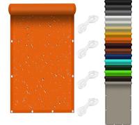 Tenda da sole a vela quadrata, 2,5 x 6 m, protezione UV al 98%, per giardino, balcone, piscina, corda inclusa, elegante colore arancione