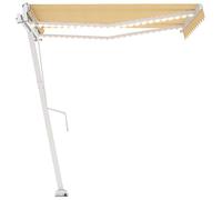 Tenda da sole automatica con sensore di vento e LED, ideale per balcone, giardino, patio, protezione solare esterna e miglioramento del comfort
