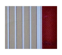 TENDA DA SOLE AVVOLGIBILE cm.400 x H.300 - bordeaux/crema