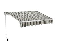 Tenda da Sole Barra Quadra 200x250 cm Tessuto in Poliestere Riga Verde