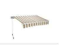Tenda da sole barra quadra avvolgibile per esterno con rullo 300x200 cm a righe