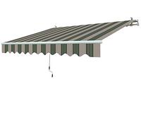 Tenda da sole bianco/verde 395 x 250 cm