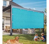 Tenda da sole blu cielo con occhielli, 135 x 350 cm, resistente agli strappi, protezione UV al 98%, traspirante, riparo dal sole per giardino, balcone, esterno, personalizzazione disponibile