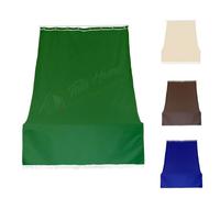 Tenda da Sole con Anelli per Esterno Tenda Parasole a Caduta Per Balcone Tessuto Resistente Tinta Unita Lavabile 280x300 cm Verde