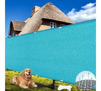 Tenda da sole con occhielli, 110 x 620 cm, protezione UV e vento, in tela traspirante, per giardino, esterno e balcone, parasole per un maggiore comfort, colore: azzurro cielo