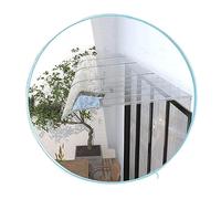 Tenda da sole curva in policarbonato per finestre e porte, silenziosa, impermeabile, protezione antipioggia, copertura durevole per esterni, resistente ai raggi UV, design monopezzo per la massima