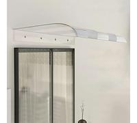 Tenda da sole curva in policarbonato per porte e finestre, protezione UV da pioggia e neve, spessore 3,5 mm, 64 cm, 40 x 310 cm