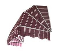 Tenda da sole curva retrattile - Tenda parasole pieghevole da esterno - Copertura protettiva impermeabile e antivento for uso residenziale(100x80x80Cm)