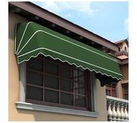 Tenda da sole curva retrattile - Tendalino parasole pieghevole da esterno for porte e finestre, riparo impermeabile for terrazzi(Green,120x80x80CM)