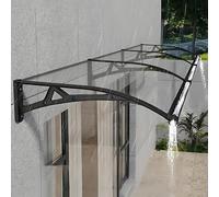 Tenda da Sole Curva, Trasmissione Luminosa Fino al 90%, Pensilina for Finestre da Esterno for Ingresso, Balcone, Veranda, Giardino, Terrazza, Ristorante