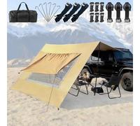 Tenda da sole da 2,8 x 4,8 m, per camper, caravan, roulotte, SUV, tenda per portellone posteriore