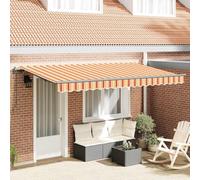 Tenda da sole da balcone, retrattile, multicolore, 400 x 200 cm, per gazebo e giardino