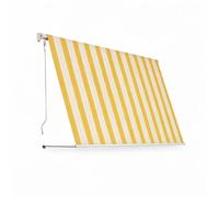 Tenda da sole da esterno a bracci avvolgibile cm 300x250 a righe giallo