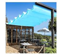 Tenda da sole elettrica a cassonetto, Retractable Shade Sail Canopy Kit Multicolor Multiple Sizes(Sapphire Blue,4.92x19.69ft)