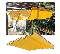 Tenda da sole elettrica a cassonetto, Retractable Shade Sail Canopy Kit Multicolor Multiple Sizes(Yellow,4.27x9.84ft)