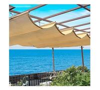 Tenda da sole elettrica a cassonetto, Retractable Sun Shade Sail Waterproof PU Canopy Block Pergola Cover Multiple Sizes(3.28x6.56ft)