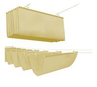 Tenda da sole elettrica a cassonetto, Retractable Wave Shade Net 90% Block Beige Multiple Sizes For Outdoor With Accessories(1x12m/3.3x39ft)