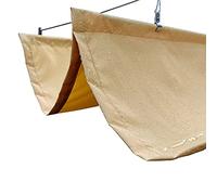 Tenda da sole elettrica a cassonetto, Retractable Wave Shade Sail U Shape Outdoor with Mounting Kit Earthy Yellow Multiple Sizes(0.8x11m/2.6x36ft)