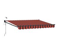 Tenda da sole elettrica estensibile, 2,5 x 2 m, arancione e nero