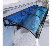 Tenda da sole estensibile in alluminio per porta d'ingresso, resistente ai raggi UV e alla neve, baldacchino regolabile per finestre d'ingresso moderne, 120 x 280 cm, riparo da esterno resistente alle