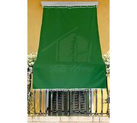 Tenda da Sole Esterno Balcone Veranda con Anelli tinta unita VERDE
