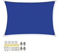 Tenda da sole for patio da giardino, traspirante, for campeggio, escursioni, impermeabile, for patio, feste, giardino sul tetto, pergolato for terrazza, balcone e giardino all'aperto(Royal Blue with K