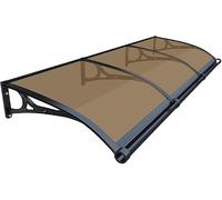 Tenda da sole for porta d'ingresso, tende for finestre esterne con staffa in alluminio e pannello in policarbonato, patio anteriore esterno for persiane solari, protezione dalla pioggia UV(B,60x300cm)