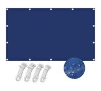 Tenda da sole impermeabile, 1,6 x 3,8 m, protezione dai raggi UV e dai raggi solari, resistente agli strappi, con occhielli e corde, per giardino, esterni, patio e aree di nuoto