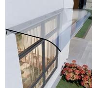 Tenda da sole impermeabile per esterni, resistente ai raggi UV, in policarbonato, 50 x 480 cm, protezione dalla pioggia per patio e porta, soluzione durevole per veranda