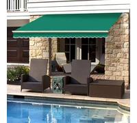 Tenda da sole impermeabile per il tempo libero, protezione solare per patio, senza cornice, 2 x 1,5 m, perfetta per ombreggiare il cortile e rilassarsi