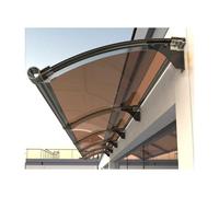 Tenda da sole impermeabile per porte e finestre, 130 x 260 cm, sistema di drenaggio rapido, perfetta protezione da pioggia e sole, resistente ai raggi UV, facile installazione