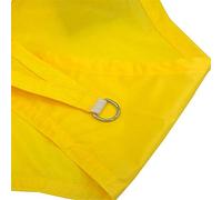 Tenda da sole impermeabile, protezione UV al 98%, per esterni, giardino, patio ed eventi, grande riparo giallo, 6 x 6 x 6 m, con corda inclusa, resistente, elegante e facile da installare