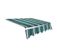 Tenda da sole impermeabile retrattile per patio, resistente ai raggi UV, 3,6 m, ideale per giardino, baldacchino esterno, elegante copertura verde da giardino