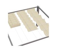 Tenda da sole impermeabile retrattile per pergola, regolabile, tenda da sole, soluzione flessibile per esterni, 1,6 m x 14 m, per un comfort tutto il giorno