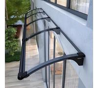 Tenda da sole impermeabile trasparente 120 x 100 cm, tettoia resistente al sole per porte, ingressi e finestre, perfetta per terrazzo e spazi esterni