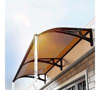 Tenda da sole in alluminio per portico porta d'ingresso riparo antipioggia copertura veranda ombra finestra protezione dimensioni: 100 x 200 cm colore un elegante facile installazione