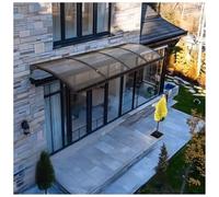 Tenda da sole in policarbonato per ingresso, protegge da pioggia UV e neve, ideale per portico, patio, terrazza, tenda da esterno resistente per porte