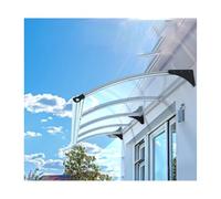 Tenda da sole in policarbonato per porta del balcone, 90 x 400 cm, resistente alle intemperie, elegante, versatile, per la protezione della casa e l'estetica
