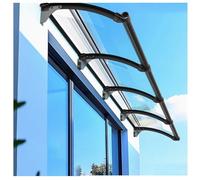 Tenda da sole in policarbonato per porte d'ingresso, protezione UV UPF50+, protezione cava, protezione dalle intemperie, tenda da sole (150 x 360 cm)