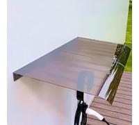 Tenda da sole in policarbonato trasparente, impermeabile, per esterni, tettoia autopulente per la pioggia, 3,5 mm di spessore, copertura per portico, 50,8 x 129,5 cm, colore marrone