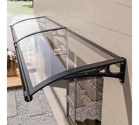 Tenda da sole in policarbonato trasparente per porta d'ingresso e finestra, grande lavandino, protezione UV e neve, staffa in alluminio perfetta per verande, tetti da patio, 60 x 360 cm