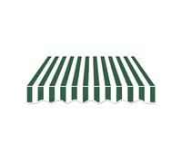 Tenda da sole in tessuto impermeabile per esterni, resistente ai raggi UV, copertura multiuso per tenda da sole, a strisce verdi, resistente alle intemperie, alla polvere e allo sporco, 3,6 volte