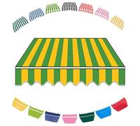 Tenda da sole in tessuto per esterni, 16 cm, 20 m, 3 m, 3 m, 4 m, 4 m, retrattile, tettoia di ricambio, in poliestere, per porte e finestre, tenda parasole per giardino, terrazza, cortile (striscia C